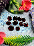 Red Garnet Faceted Loose Gemstones in Round Shaped - Timeless Radiance and Inner Vitality - Lot of 10 units