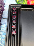 Red Garnet Faceted Loose Gemstones in Oval Shaped - Timeless Sophistication & Passionate Elegance - Lot of 6 units