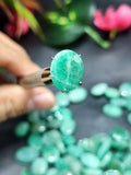 Sakota Emerald loose gemstone in Oval cut shape | Lot of 76 units | Crystals & Gems for Jewelry | Wholesale Deal