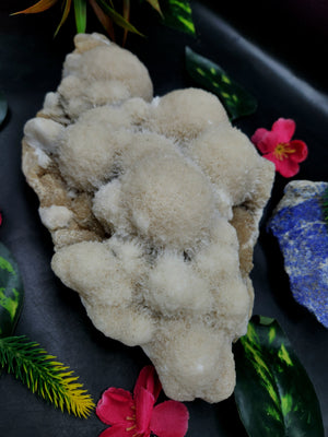 Mordenite Matrix on Calcite Mineral Specimen - A Blend of Elegance and Energy | Reiki/Energy/Chakra/Healing