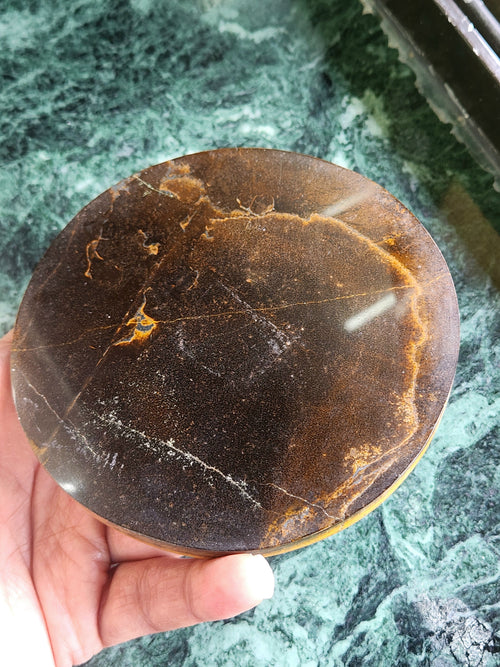 Tiger Eye Coasters - Radiate Prosperity and Protection | Set of 2 | Home Decor