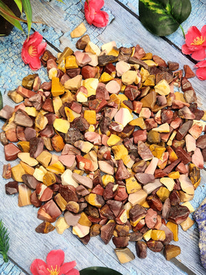 Mookaite Jasper Polished Chips - Unveiling the Earth's Vibrant Tapestry
