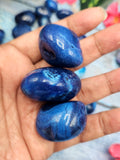 Blue Onyx Tumbles - A Gateway to Tranquility and Protection | Crystal | Gemstone | Reiki | Chakra Healing | Lot of 28 pieces