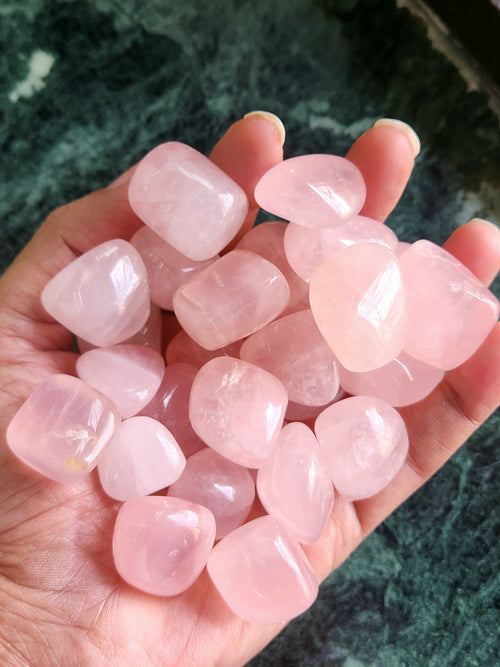 Rose Quartz Tumbles - Embrace the Healing Essence of Love and Compassion | Lot of 75 pieces