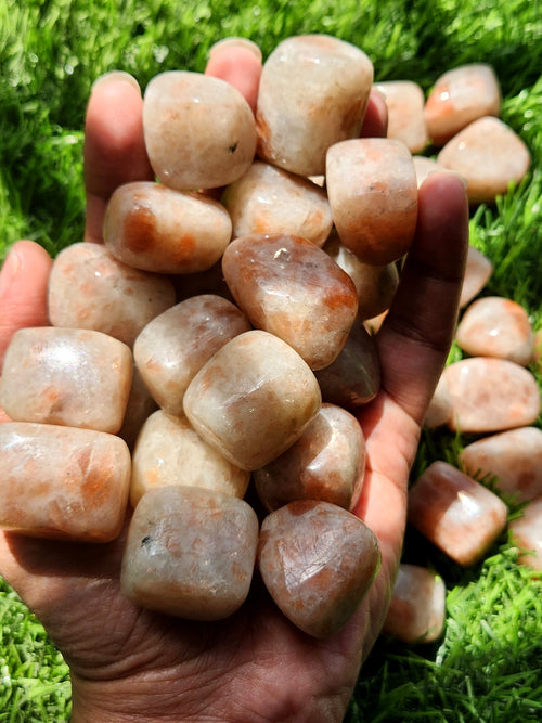 Sunstone Tumbles - Igniting the Flames of Joy and Empowerment | Lot of 49 pieces | Home Decor