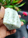 Green Tourmaline on Quartz Free Forms - A Harmony of Beauty and Healing  | Crystal Home Decor | Crystal Healing