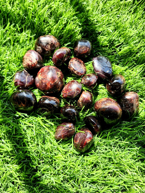Hessonite Garnet Tumbles - A Gateway to Protection, Healing and Spiritual Evolution | Lot of 20 pieces | Home Decor