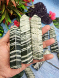 Zebra Jasper Points - A Gemstone of Ancient Beauty and Modern Elegance | lot of 14 | Crystal Healing | Home decor