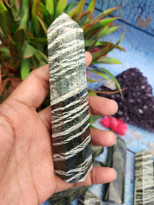 Zebra Jasper Points - A Gemstone of Ancient Beauty and Modern Elegance | lot of 14 | Crystal Healing | Home decor