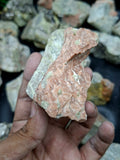 Aquamarine with Peach Moonstone and Pyrite inclusion rough stone: A Shield of Calm, Protection and Positive Energy | Weight 9.5 Kgs | Lot of 9.5 kgs