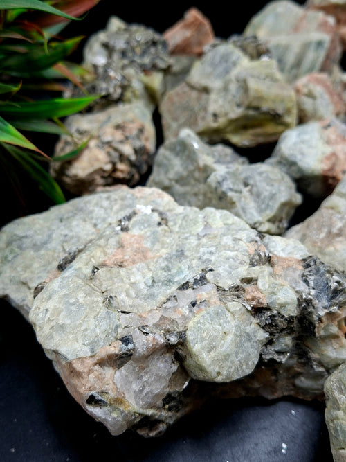 Aquamarine with Peach Moonstone and Pyrite inclusion rough stone: A Shield of Calm, Protection and Positive Energy | Weight 9.5 Kgs | Lot of 9.5 kgs