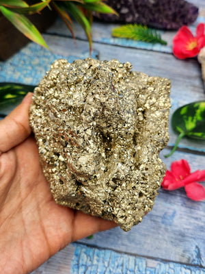 Peru Pyrite Specimens - Inviting Prosperity, Luck and Positivity | Crystal | Gemstone | Reiki | Chakra Healing