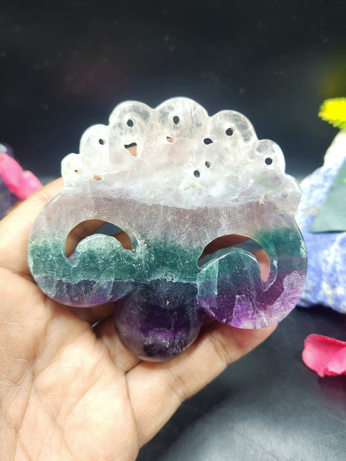 Multi Fluorite Octopus Carving: The Perfect Blend of Art, Healing and Home Decor | Animal carving
