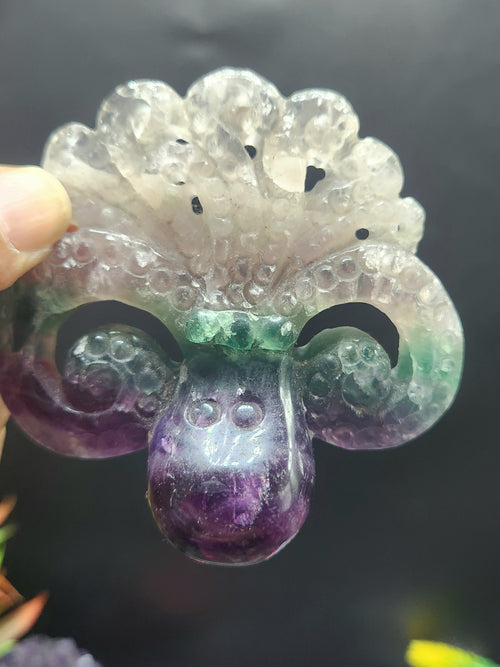 Multi Fluorite Octopus Carving: The Perfect Blend of Art, Healing and Home Decor | Animal carving