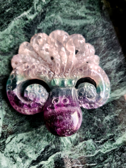 Multi Fluorite Octopus Carving: The Perfect Blend of Art, Healing and Home Decor | Animal carving