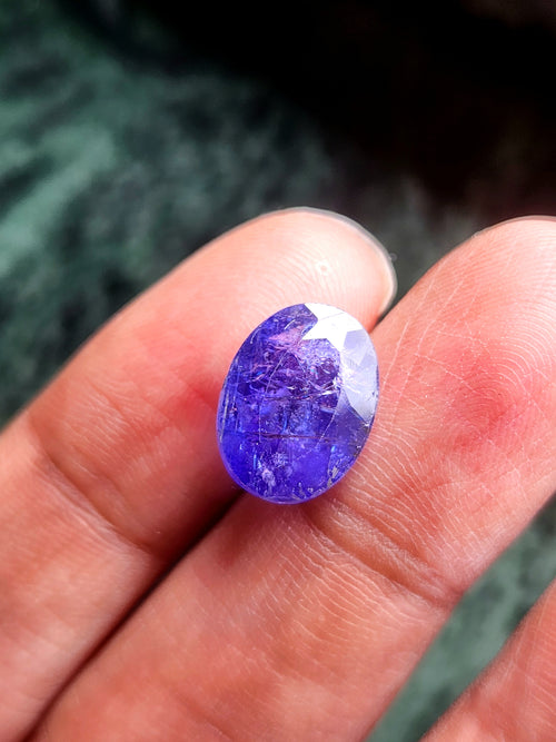 Tanzanite Faceted Oval Shaped Loose Gemstone: Discover the Enchanting Beauty & Healing Power