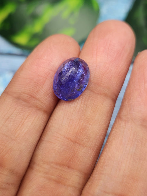 Tanzanite Faceted Oval Shaped Loose Gemstone: Discover the Enchanting Beauty & Healing Power