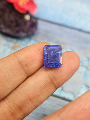 Tanzanite Faceted Rectangle Shaped Loose Gemstone – Enhance Your Style and Well-Being