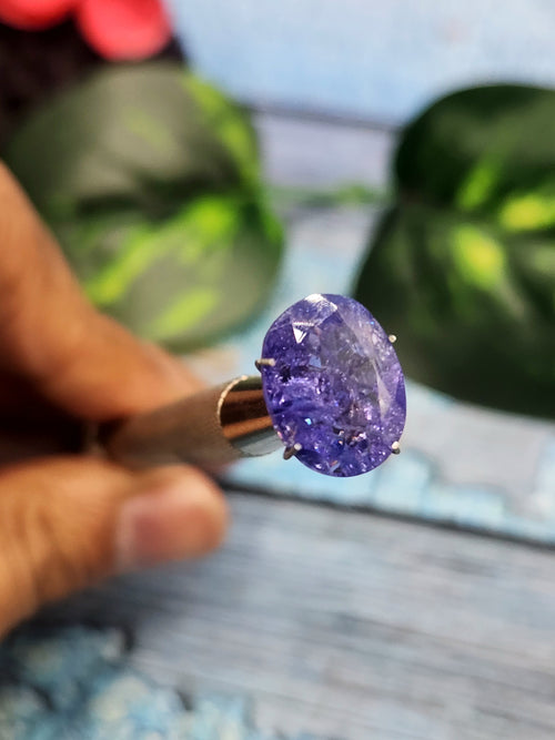 Tanzanite Faceted Loose Gemstone in Oval Shaped – Natural, Authentic & Powerful Gemstone for Wealth, Protection & Stunning Jewelry