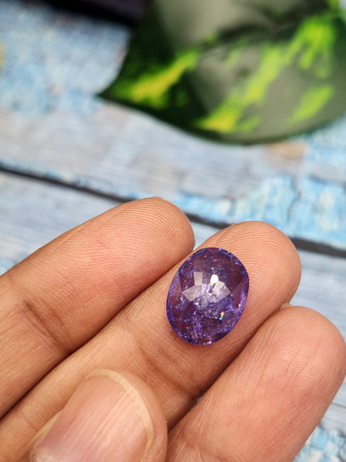 Tanzanite Faceted Loose Gemstone in Oval Shaped – Natural, Authentic & Powerful Gemstone for Wealth, Protection & Stunning Jewelry