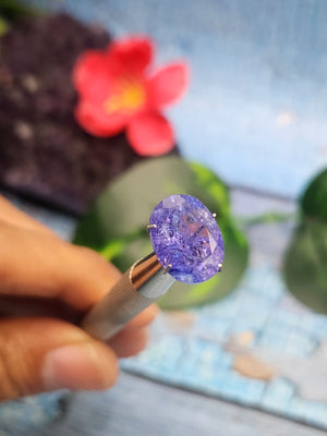 Tanzanite Faceted Loose Gemstone in Oval Shaped – Natural, Authentic & Powerful Gemstone for Wealth, Protection & Stunning Jewelry