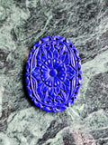 Lapis Lazuli Carved Mughal Floral Design Miniatures For Jewelry Pendant & Necklace: A Tribute to Elegance and Healing