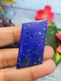 Lapis Lazuli Gemstone Carved Pendant with Mughal Floral Design- Capturing the Regal Essence of Timeless Beauty | Birthday Gift | Valentine gift | Mother's Day gift