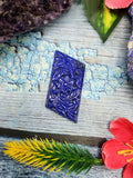 Lapis Lazuli Gemstone Carved Pendant with Mughal Floral Design- Capturing the Regal Essence of Timeless Beauty | Birthday Gift | Valentine gift | Mother's Day gift