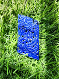 Lapis Lazuli Gemstone Carved Pendant with Mughal Floral Design- Capturing the Regal Essence of Timeless Beauty | Birthday Gift | Valentine gift | Mother's Day gift