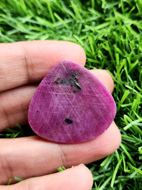 Lord Ganesh Carved Ruby Gemstone for Pendant - A Fusion of Spirituality and Elegance | Birthday Gift | Daughter's Day Gift | Mother's Day Gift