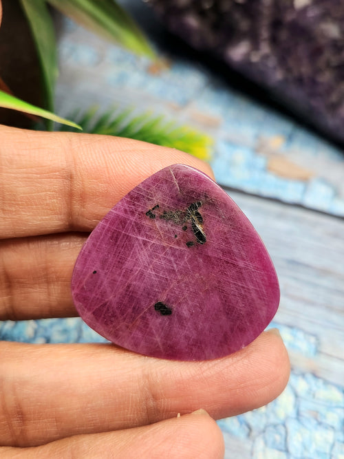 Lord Ganesh Carved Ruby Gemstone for Pendant - A Fusion of Spirituality and Elegance | Birthday Gift | Daughter's Day Gift | Mother's Day Gift