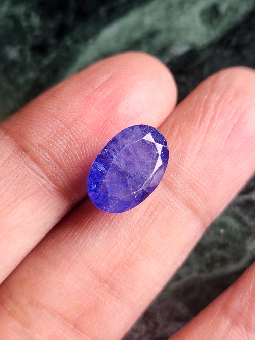 Tanzanite Faceted Loose Gemstone in Oval Shaped – A Perfect Choice for Jewelry & Success | Weighing 7 carats