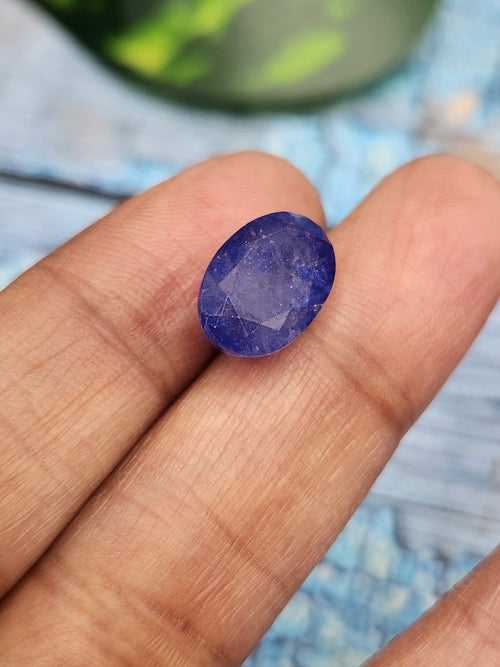 Tanzanite Faceted Loose Gemstone in Oval Shaped – A Perfect Choice for Jewelry & Success | Weighing 7 carats