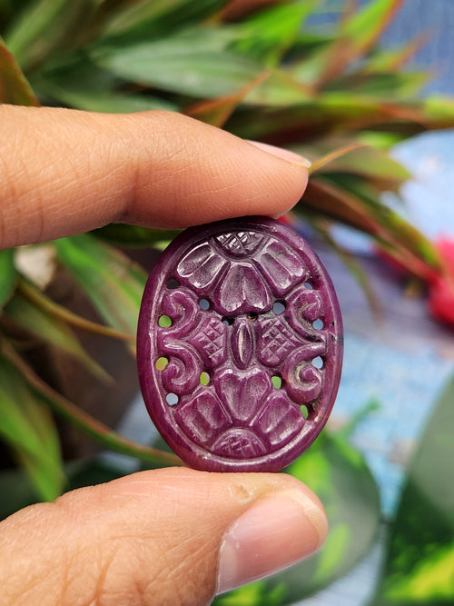 Ruby Floral Carved Gemstones (Pair) – Ideal for Custom Pendant or Earring Sets - History, Symbolism and Modern Appeal