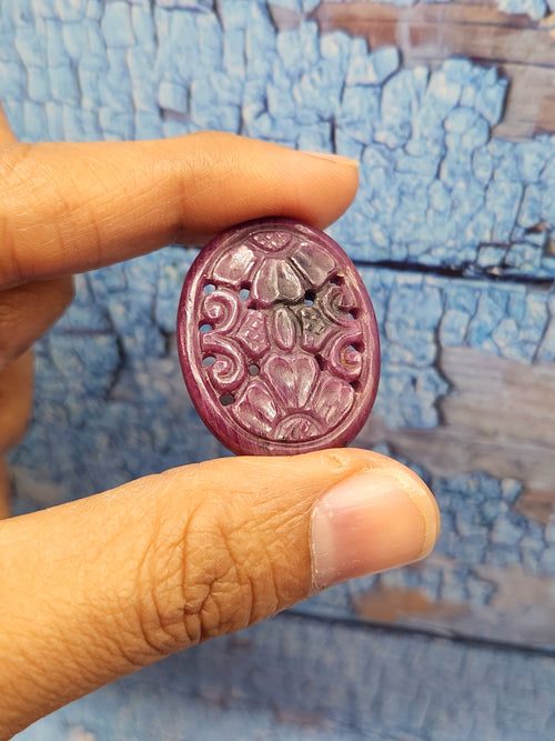 Ruby Floral Carved Gemstones (Pair) – Ideal for Custom Pendant or Earring Sets - History, Symbolism and Modern Appeal