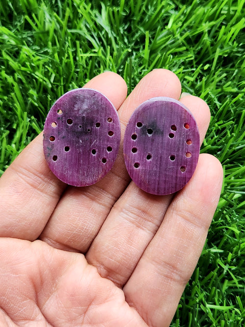 Ruby Floral Carved Gemstones (Pair) – Ideal for Custom Pendant or Earring Sets - History, Symbolism and Modern Appeal