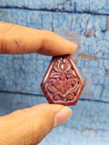 Floral Carved Ruby Stone Pair for Earrings or Pendant - History, Symbolism and Modern Appeal