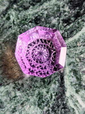 Amethyst Carved Stone Pendant for Confidence, Healing & Everyday Glam | Gemstone Pendant | Birthday Gift
