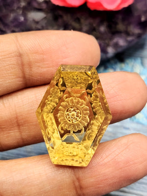Beer Quartz Carved Stone Pendant for Grounding & Glamour | Gemstone Pendant | Birthday Gift | Daughter's Day Gift | Mother's Day Gift