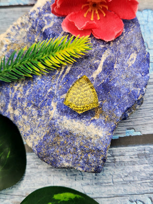Green Gold Lemon Quartz carved stone for pendant - A Balancing Gemstone for Style and Success | Gemstone Pendant | Birthday Gift | Daughter's Day Gift | Mother's Day Gift