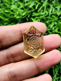 Lemon Quartz Geometric Design Carved Stone for Pendant – Radiant Elegance | Gemstone Pendant | Birthday Gift | Daughter's Day Gift | Mother's Day Gift