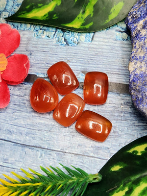 Carnelian Cabochon Mix Shaped Loose Gemstones - Captivating Beauty and Tranquil Energy | Lot of 5 units