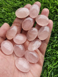 Rose Quartz Cabochons Oval Shaped Loose Gemstones- Merging Beauty and Spirituality | Lot of 14 units