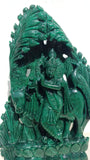 Lord Krishna Carving in Dark Green Aventurine with Mica for Peace, Love & Spiritual Harmony | Reiki/Chakra/Healing/Energy | Home Decor