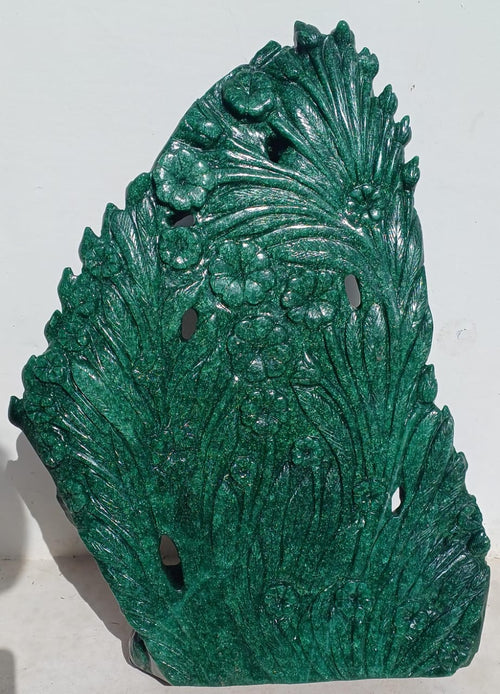 Lord Krishna Carving in Dark Green Aventurine with Mica for Peace, Love & Spiritual Harmony | Reiki/Chakra/Healing/Energy | Home Decor