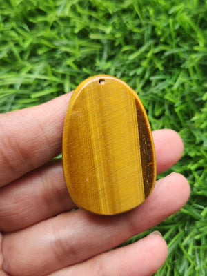 Manjushri Goddess Carved Pendant in Tiger Eye – A Sacred Emblem of Wisdom, Protection and Inner Clarity