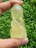 Baby Lord Buddha Carving in Citrine Gemstone – A Symbol of Peace, Positivity & Prosperity | Weight 68 gms