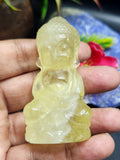 Baby Lord Buddha Carving in Citrine Gemstone – A Symbol of Peace, Positivity & Prosperity | Weight 68 gms