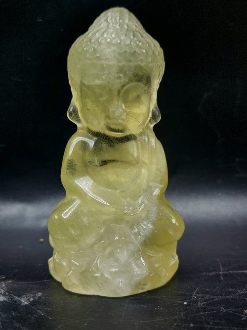 Baby Lord Buddha Carving in Citrine Gemstone – A Symbol of Peace, Positivity & Prosperity | Weight 68 gms