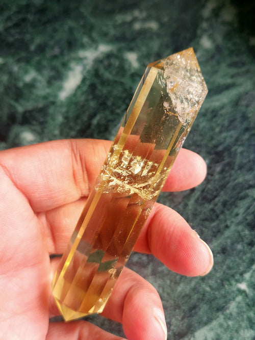 Citrine Vogel Double Terminated with 12 Faces – A Powerful Symbol of Abundance, Peace & Transformation